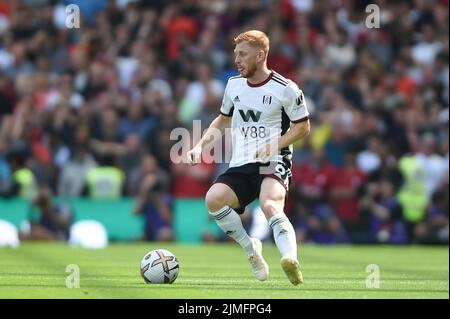 London, UK. 06th Aug, 2022. Harrison Reed of Fulham during the Premier League match between Fulham and Liverpool at Craven Cottage, London, England on 6 August 2022. Photo by Salvio Calabrese. Editorial use only, license required for commercial use. No use in betting, games or a single club/league/player publications. Credit: UK Sports Pics Ltd/Alamy Live News Stock Photo