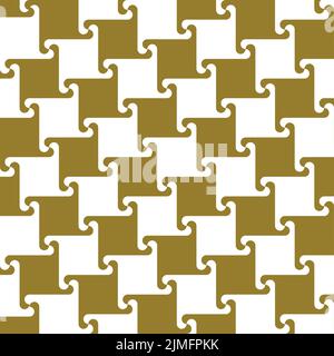 A seamless pattern of white and golden pepita background Stock Vector