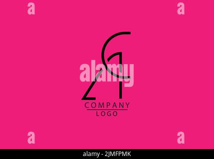Abstract Alphabets Letters AC or A C Logo Stock Vector