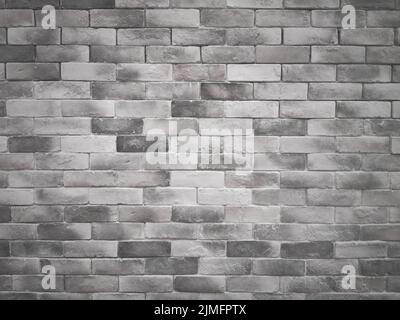 white and gray brick wall background Stock Photo