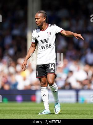 Fulham's Bobby Decordova-Reid during the Premier League match at Craven Cottage, London. Picture date: Saturday August 6, 2022. Stock Photo