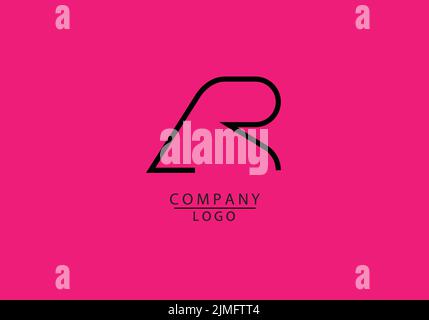 Abstract Alphabets Letters AR or A R Logo Stock Vector