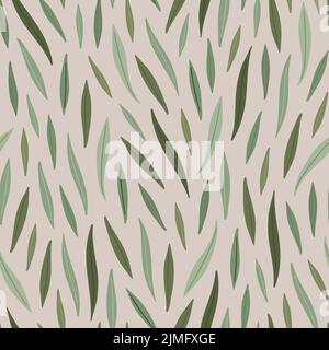 Green leaves pattern Stock Vector