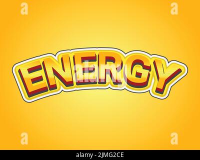 text effect template with 3d bold style use for log Stock Vector