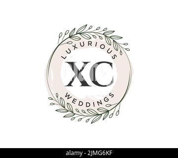 XC initial wedding monogram logo design Stock Vector Image & Art - Alamy