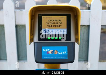 Northern Trains Touch Terminal Stock Photo