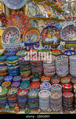 Colorful Turkish ceramics Stock Photo