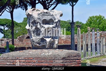 Ostia Antica ,  Italy,   excavation, archeological site Stock Photo