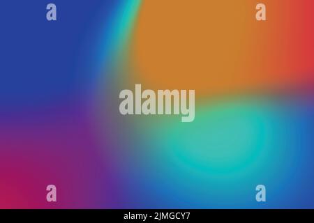 Bright colorful juicy gradient abstract background for modern design. Mixed colors: dark blue, cyan, purple, pink, orange, red. Stock Vector