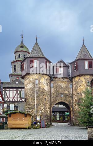 Gate tower, Braunfels, Germany Stock Photo