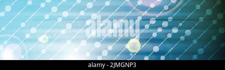 Abstract bright shiny tech web header banner. Vector futuristic illustration Stock Vector