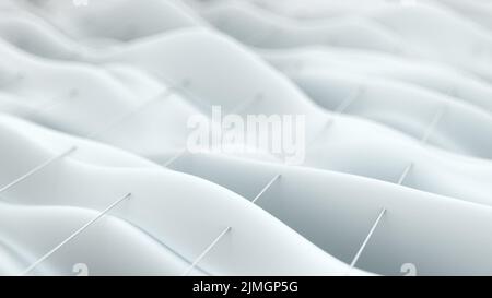 Abstract white waves Stock Photo