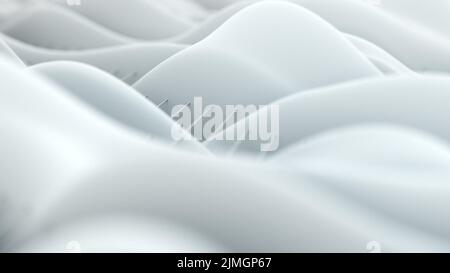 Abstract white waves Stock Photo