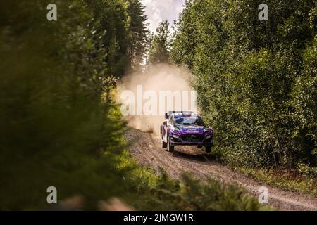 16 FOURMAUX Adrien (fra), CORIA Alexandre (fra), M-Sport Ford World Rally Team, Ford Puma Rally 1, action during the Rally Finland 2022, 8th round of the 2022 WRC World Rally Car Championship, from August 4 to 7, 2022 at Jyvaskyla, Finland - Photo Nikos Katikis / DPPI Stock Photo
