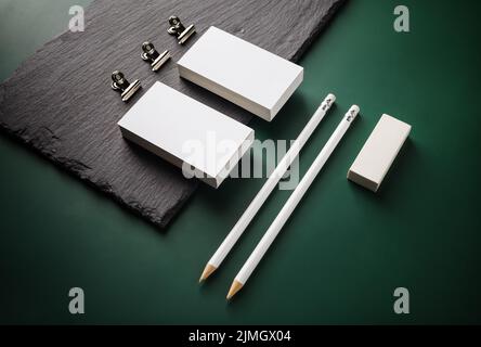 Photo of blank stationery Stock Photo