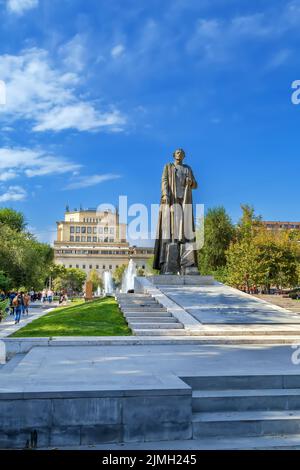 Garegin Nzhdeh monument, Yerevan, Armenia Stock Photo