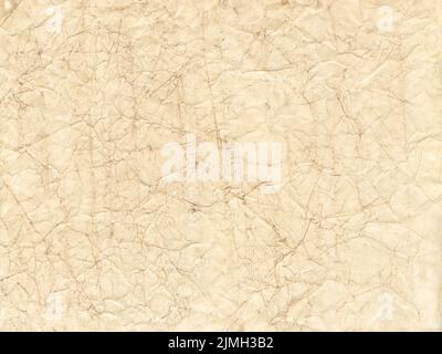 Old brown crumpled paper texture background Stock Photo