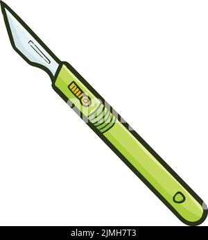 A vector of green cutter isolated on white background Stock Vector