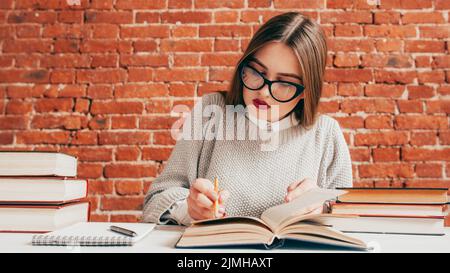 scientific work high school university education Stock Photo