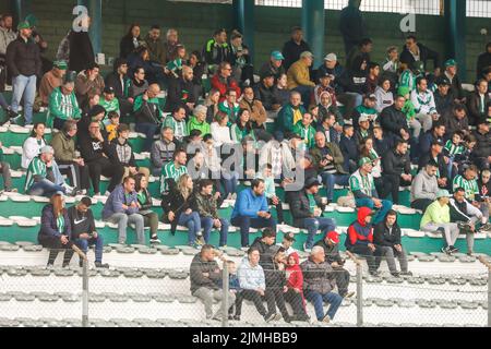 Caxias Do Sul, Brazil. 06th Aug, 2022. RS - Caxias do Sul - 08/06/2022 - BRAZILIAN TO 2022, YOUTH X AMERICA-MG. Youth fans before the match against America-MG, at Alfredo Jaconi Stadium, in Caxias do Sul, for the 2022 Brazilian Championship. Photo: Luiz Erbes/AGIF/Sipa USA Credit: Sipa USA/Alamy Live News Stock Photo