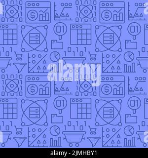 Cryptocurrency abstract seamless pattern Stock Vector