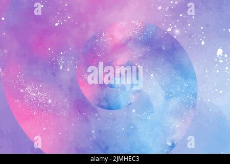 Indigo tie dye pattern. Blue and pink background. Abstract fashion design. Stock Photo