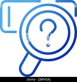 Search platform pixel perfect gradient linear vector icon Stock Vector
