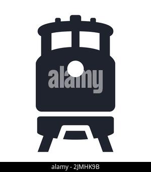 Train railroad diesel train sign freight transport symbol vector illustration icon Stock Vector