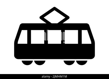 Train tram subway or railroad crossing sign vector illustration icon Stock Vector