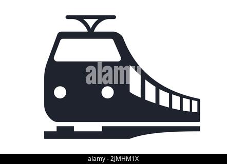 Vector railway station icon. Railroad train waiting building with clock ...