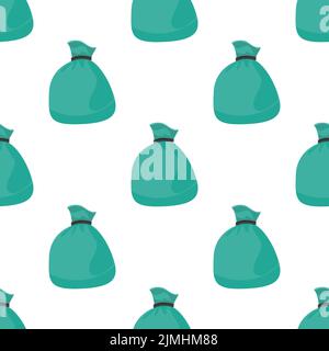 Tied sack seamless pattern background Stock Vector