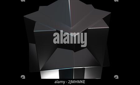 Metal cubes Stock Photo