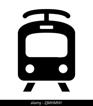 Train or subway vector icon Stock Vector