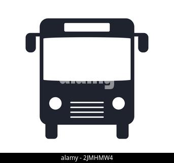 Bus and coach sign icon or bus station symbol traffic vector illustration icon Stock Vector