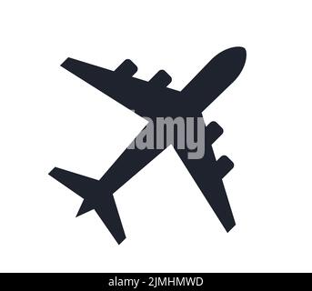 Airplane or plane vector icon Stock Vector