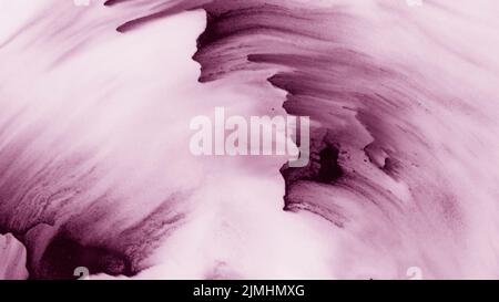 Creative violet color hand drawn brush strokes white canvas Stock Photo