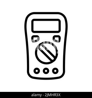 Multimeter olor line icon. Pictogram for web page. Stock Vector