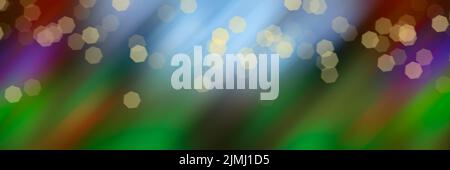 Green christmas tree lights. Defocus. Background for design. Abstract background. Diagonal stripes pink lines. Background for mo Stock Photo