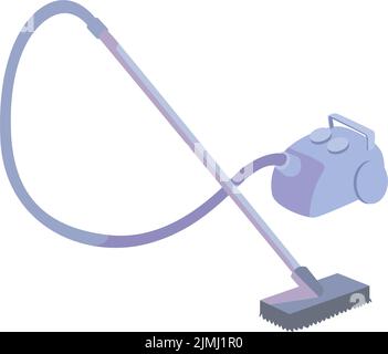 Vacuum cleaner semi flat color vector object Stock Vector