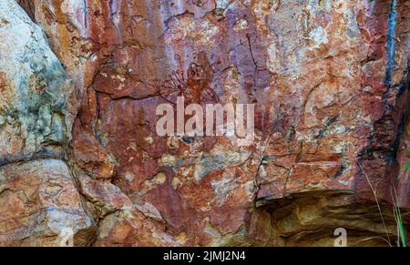 Aboriginal rock art, East Alligator River, Arnhem Land, Northern Territory, Australia