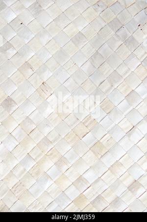 Beige braided reed texture background Stock Photo