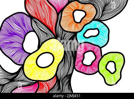 Abstract colorful line arts for logo, background or any other application Stock Vector