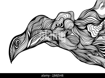 Abstract black and white line arts for logo, background or any other application Stock Vector