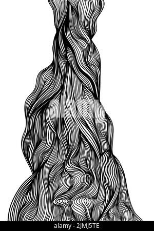 Abstract black and white line arts for logo, background or any other application Stock Vector