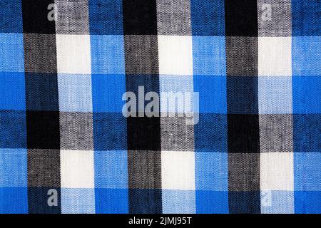Material into blue grid, a background or texture Stock Photo