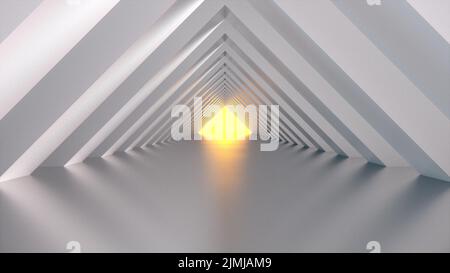 Futuristic tunnel Stock Photo