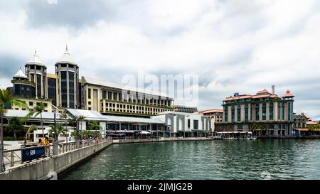 MAURITIUS- PORT LOUIS, 2020, March, 10th, City view of the old town Port Louis, Mauritius, Africa Stock Photo