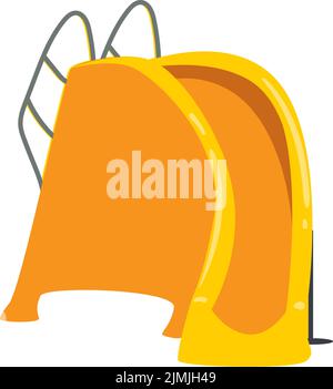 water park yellow spiral slide icon Stock Vector Image & Art - Alamy