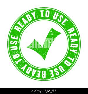 Green stamp ready to use, vector illustration Stock Vector