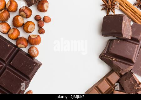 Close up delicious chocolate bar Stock Photo